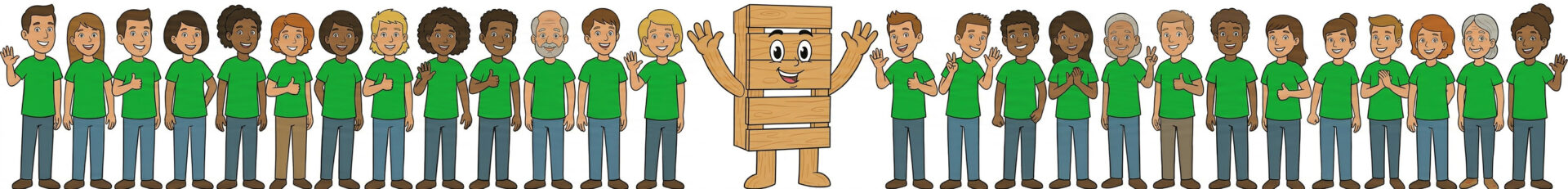 Pallet Pier met medewerkers bedankt