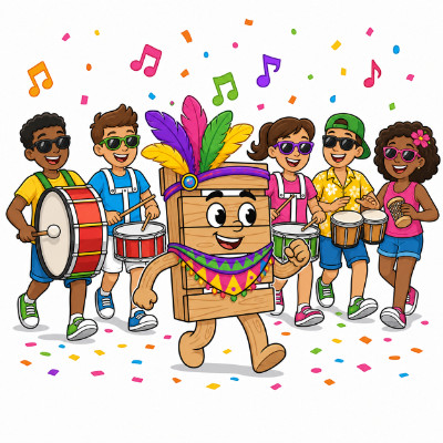 Pallet pier zomerse Carnaval